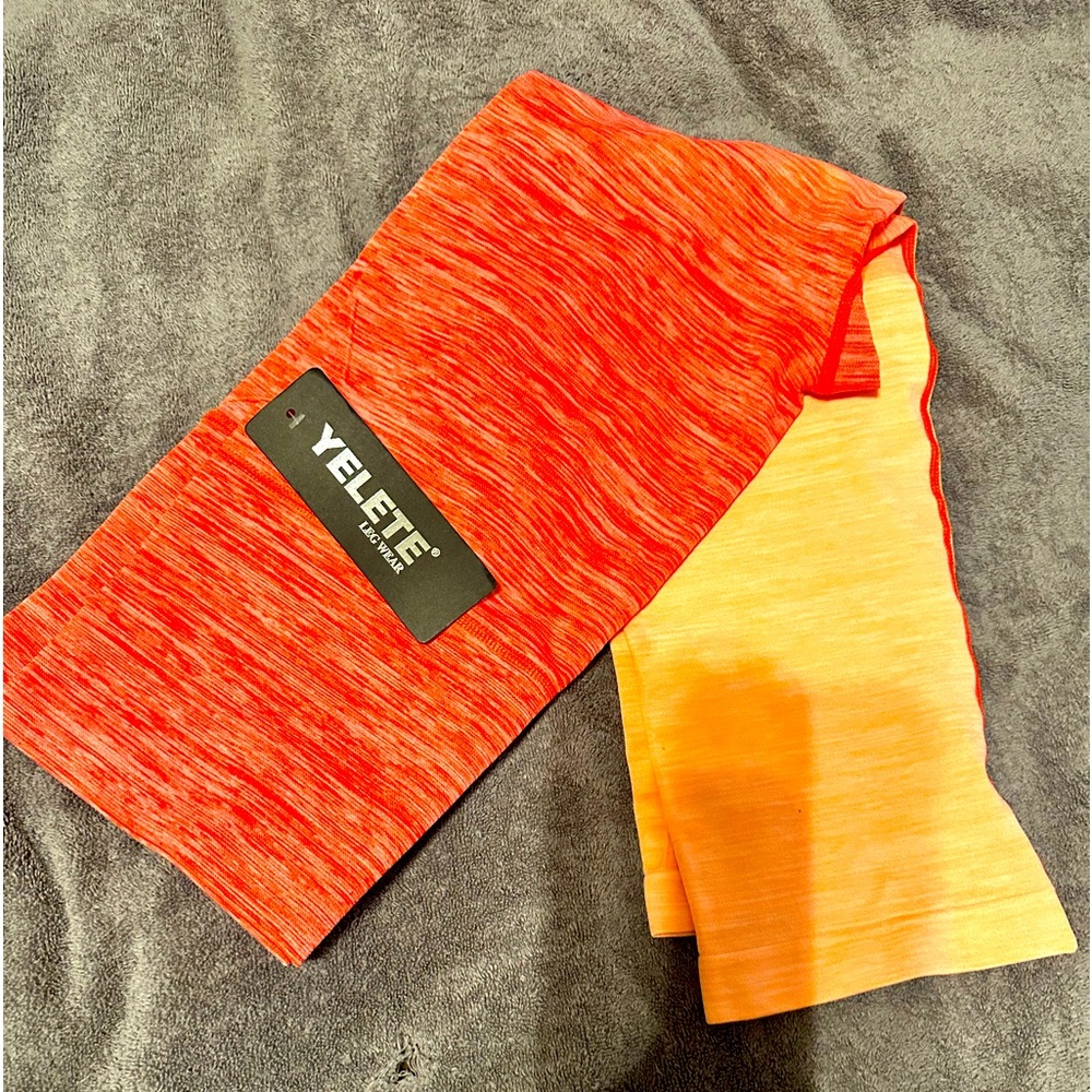 Orange leggings